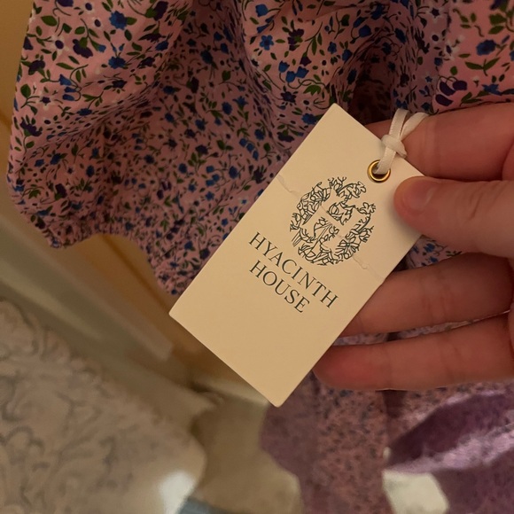 NWT Hyacinth House Tuckernuck Lilac Floral Zip Front Ellie Mini Dress - Picture 6 of 10